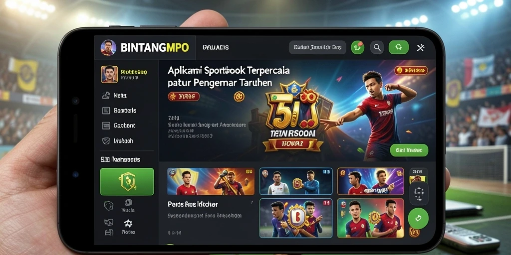 Tampilan utama BINTANGMPO dengan berbagai opsi taruhan olahraga.