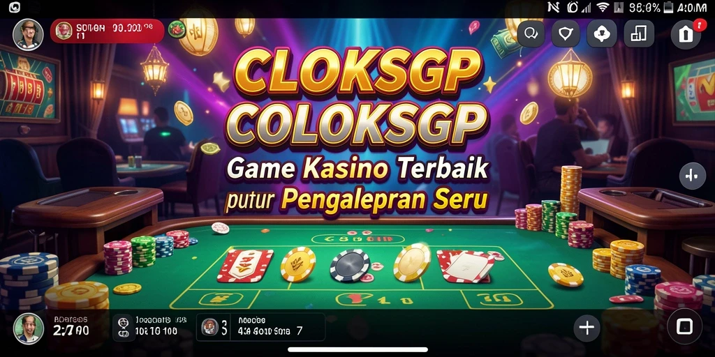 Screenshot gameplay dari COLOKSGP yang menampilkan suasana kasino yang mendebarkan.