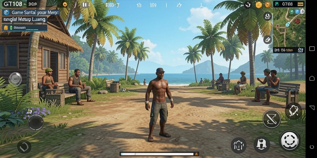 Tampilan gameplay GT108 yang seru dan santai.