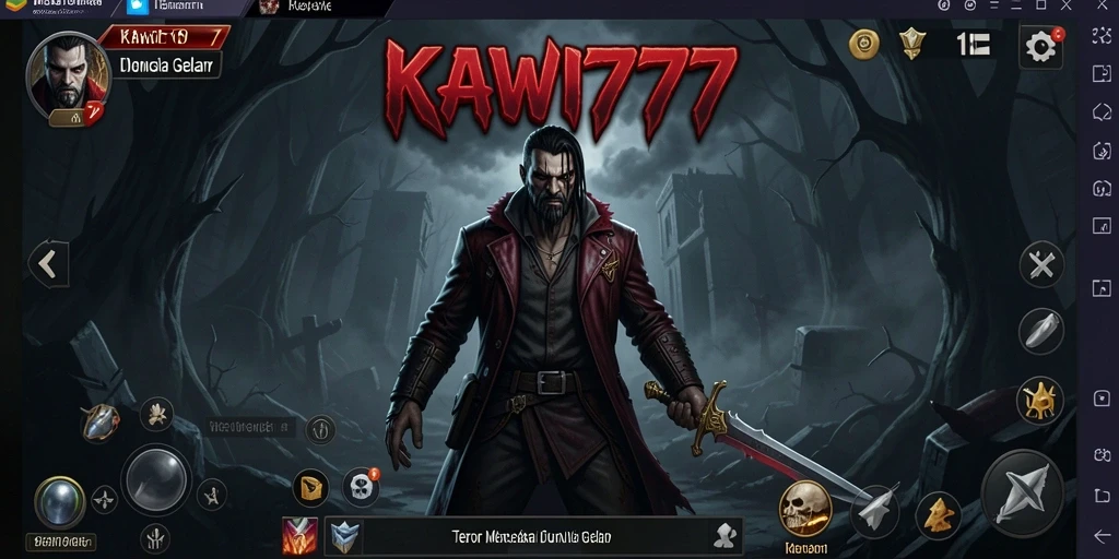 Gameplay KAWI777 menampilkan suasana mencekam dan penuh ketegangan.