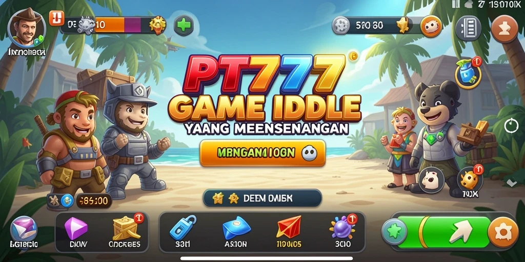 Screenshot dari gameplay PT777 yang menunjukkan kemajuan dalam mengelola kerajaan.