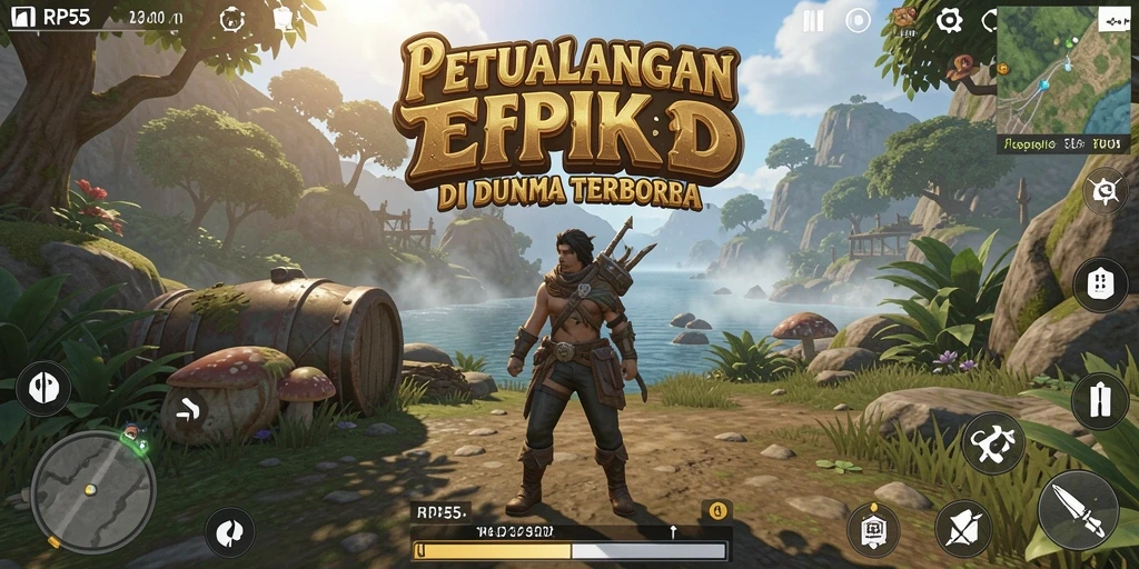 Gameplay RP55 yang seru dengan eksplorasi yang mendalam.
