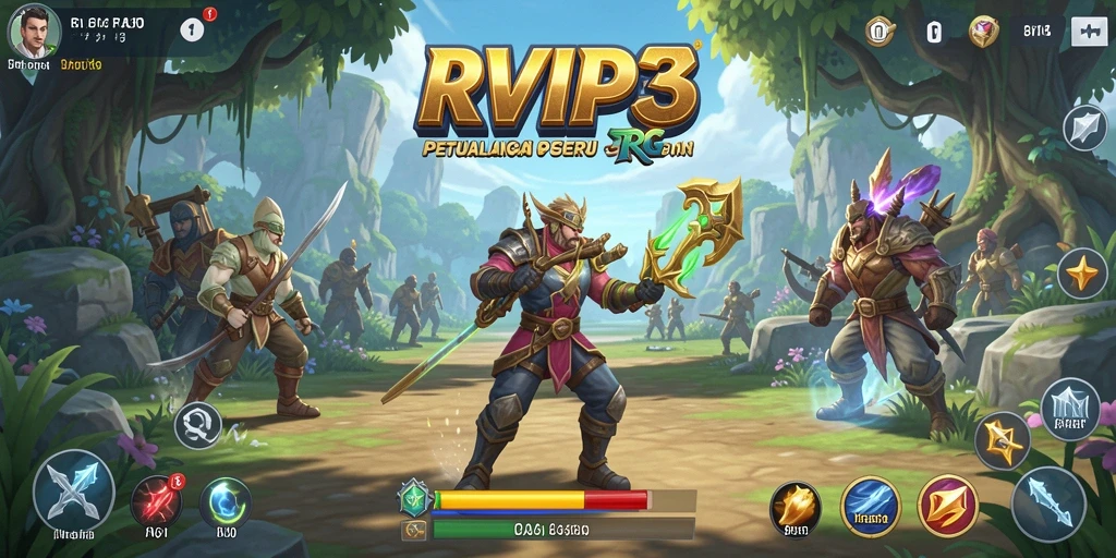 Screenshot gameplay menunjukkan aksi mendebarkan dalam petualangan RPG.