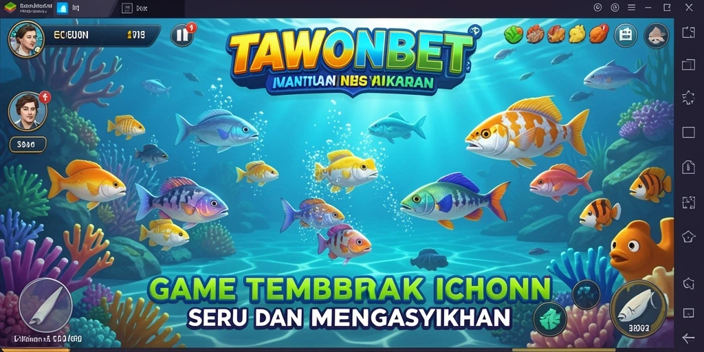 Tampilan gameplay TAWONBET yang mendebarkan saat menembak ikan.
