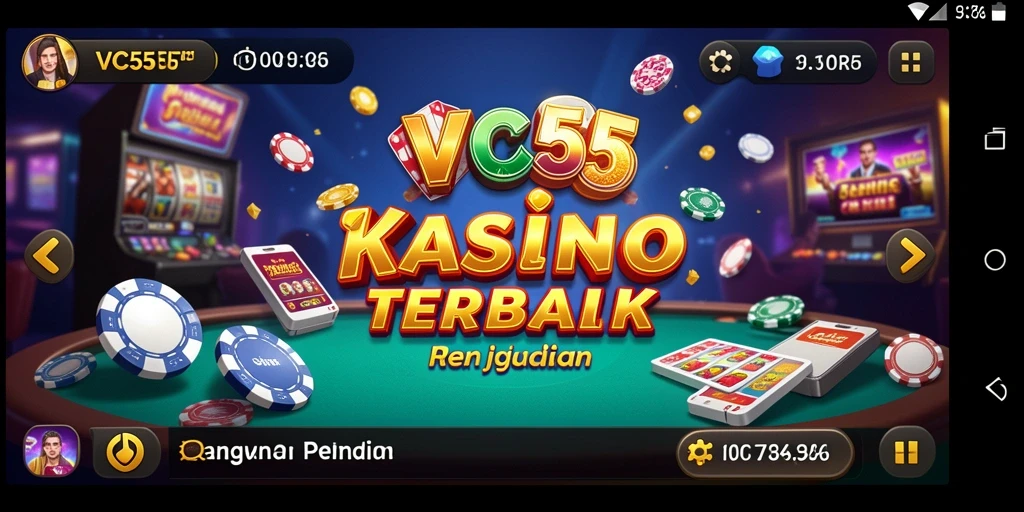 Tampilan gameplay menarik VC55 dengan berbagai pilihan permainan Kasino.